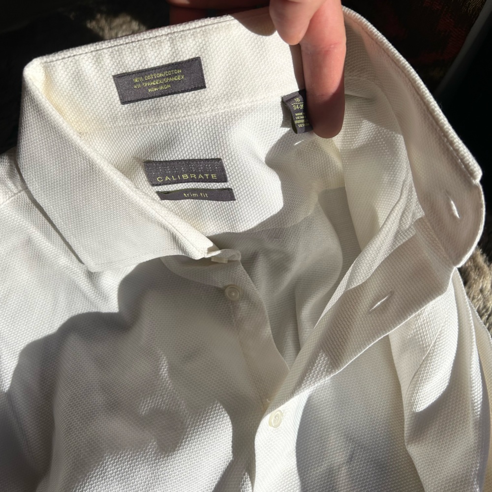 Calibrate white dress shirt